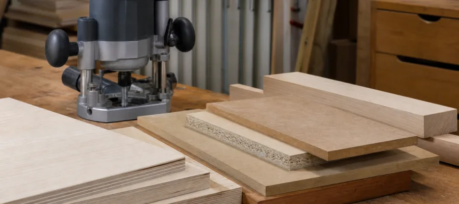 Die richtige Vorbereitung von Holz und Materialien fuer Oberfraese-Projekte